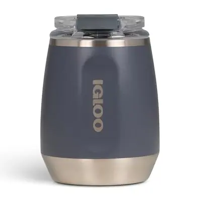 IGLOO Wine Weinbecher - Edelstahl Thermobecher, 300ml, isoliert, BPA-frei, ideal für unterwegs, Camping & Picknick
