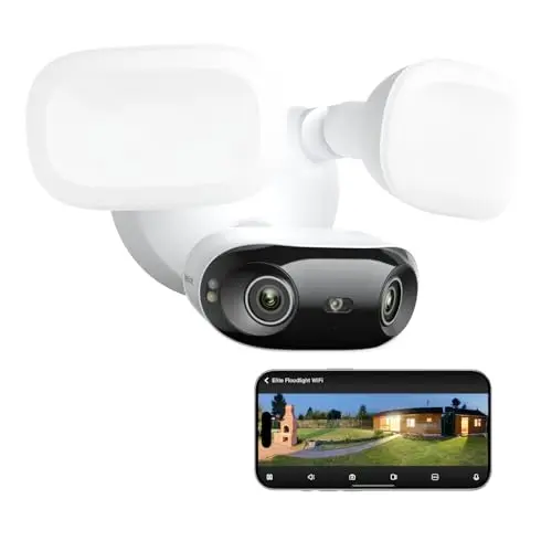 Reolink Elite Floodlight WiFi 4K Überwachungskamera mit 3000 Lumen Flutlicht und 180° Panoramablick