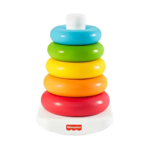 Fisher-Price Farbring Pyramide - Klassisches Stapelspielzeug für Babys und Kleinkinder