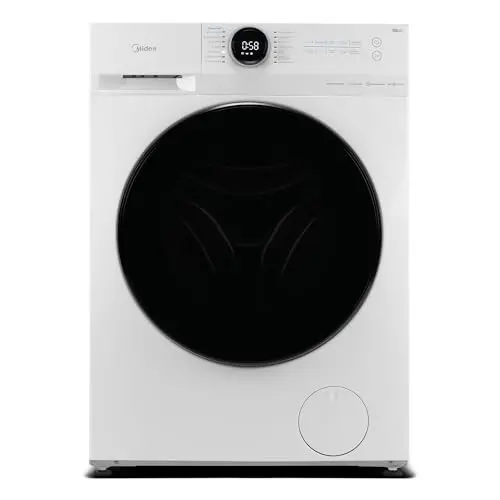 Midea MF200W Waschmaschine 9KG - Leiser Inverter Motor, HealthGuard-System, Steam Care, Nachlegefunktion, APP-Steuerung, AquaStop, Weiß