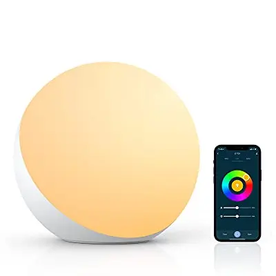 Hifree Smart LED Tischlampe - Dimmbar, Touch, funktioniert mit Alexa & Google Assistant, sicher für Kinder