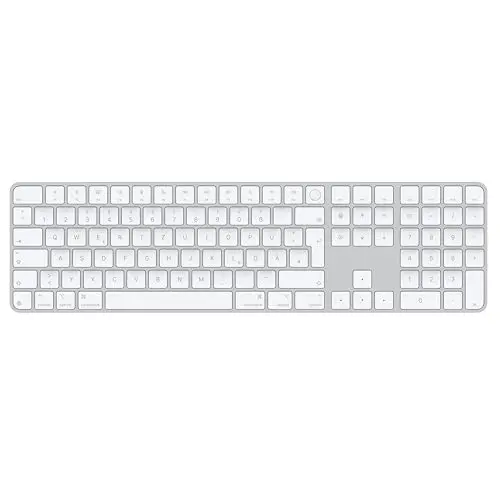 Apple Magic Keyboard mit Touch ID und Ziffernblock für Mac – Deutsch – Weiße Tasten