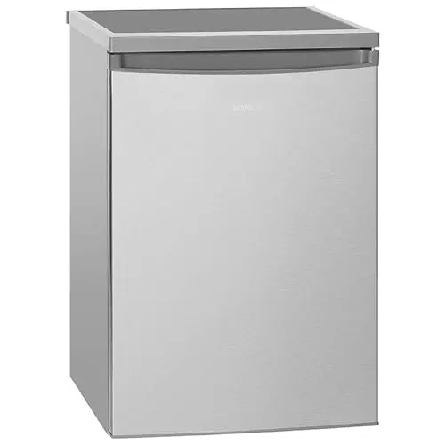 Bomann Kühlschrank ohne Gefrierfach, 133L, Tischkühlschrank, H: 84.5cm, B: 56cm, T: 57.5cm, leise, VS 2185.1 inox