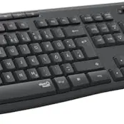 Logitech MK270 Kabelloses Tastatur-Maus-Set für Windows, deutsches QWERTZ-Layout – Schwarz