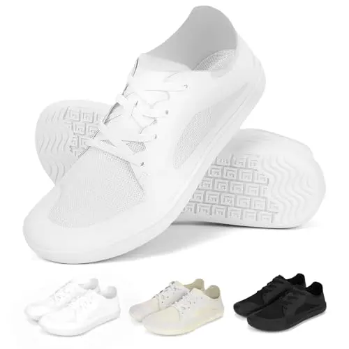 BibHoly Barfußschuhe für Damen und Herren – Minimalistische Sneaker mit breiter Zehenbox und leichter, atmungsaktiver Sohle
