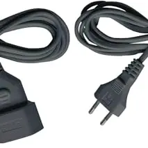 Brennenstuhl Verlängerungskabel für Innenbereich, 3m, schwarz, 2er-Pack