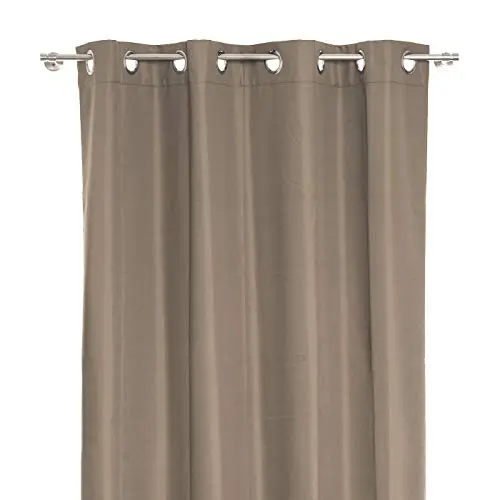 Ventanara® Verdunkelungsvorhang 135x240cm, 100% blickdicht, thermoisolierend, einfarbig Taupe