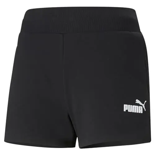 PUMA Damen Ess 4` Sweat Shorts, Schwarz, XS
