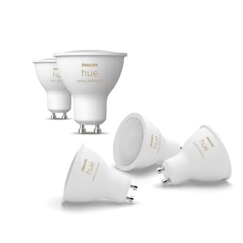 Philips Hue White Ambiance GU10 LED Spot 5er Pack, dimmbar, warmweiß/kaltweiß, smarte Steuerung via App und Sprache
