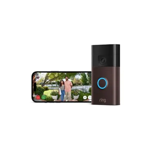 Ring Akku-Videotürklingel (2024) WLAN-Sicherheitskamera, einfache Selbstinstallation in 5 Minuten