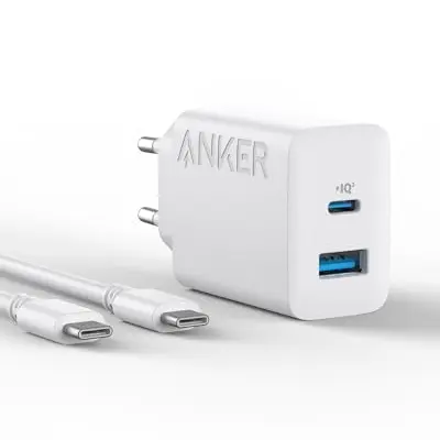 Anker 20W USB C Ladegerät für iPad und iPhone, inkl. 150cm USB-C Kabel