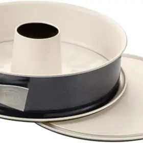 Dr. Oetker Premium Springform Set – 2 Stück mit Flach- und Rohrboden, hitzebeständig, Ø 27 cm