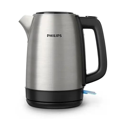 Philips Daily Collection Wasserkocher 1,7L - 360°-Basis, Leuchtanzeige, sicheres Design, schnelles Aufkochen