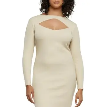 Urban Classics Damen Kleid Ladies Schnitt-Form Sand 4XL