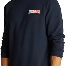 Tommy Jeans Herren Sweatshirt Entry Graphic Rundhals, Dunkelblau, XXL