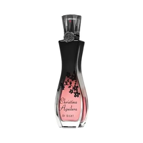 Christina Aguilera By Night Damenparfüm, verführerischer Blumenduft mit Pfirsichblüte, 50 ml