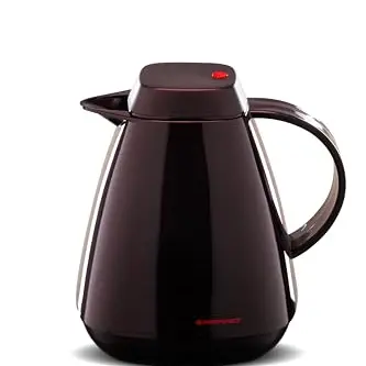 ROTPUNKT Isolierkanne 1,0 Liter - Geschmacksneutral, Robust und Langlebig, 24h Heiß / 36h Kalt - Black Cherry