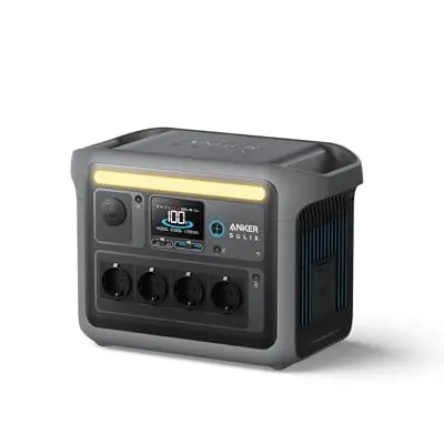 Anker SOLIX C1000 Tragbare Powerstation, 1800W für Outdoor, Camping und Stromreserve