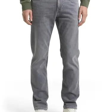 Tom Tailor Herren Straight Jeans mit Superstretch, Grau