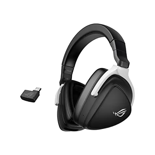 ASUS ROG Delta S Wireless Gaming Headset - Drahtloses 2,4 GHz & Bluetooth, 25 Std. Akku, AI Noise-Cancelation, Schwarz