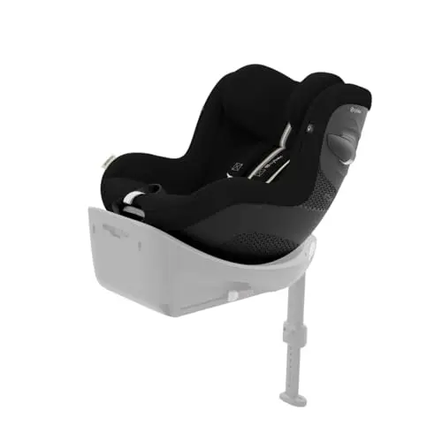 CYBEX Gold Sirona G i-Size Plus Kinder-Autositz, Ab 3 Monate bis 4 Jahre, Moon Black