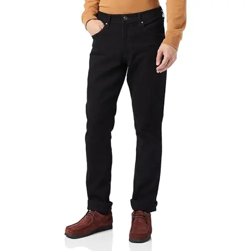 Wrangler Herren Red Kabel Jeans, Schwarz, 32W / 32L