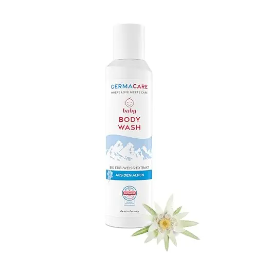 GERMACARE Baby Waschlotion – 200 ml – pH-hautneutrales Duschgel & Shampoo für Kinder und Babys