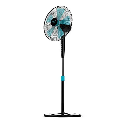Cecotec EnergySilence 510 Standventilator - 40 cm, oszillierend, 3 Geschwindigkeiten, höhenverstellbar (Schwarz)