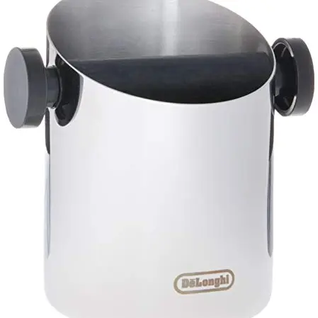 De'Longhi DLSC059 Klopfbehälter für Espresso, Edelstahl Abklopfbehälter für Zuhause