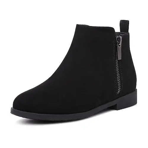 Harvest Land Mädchen Chelsea Stiefel - Kinder Ankle Boots Schwarz für den Winter