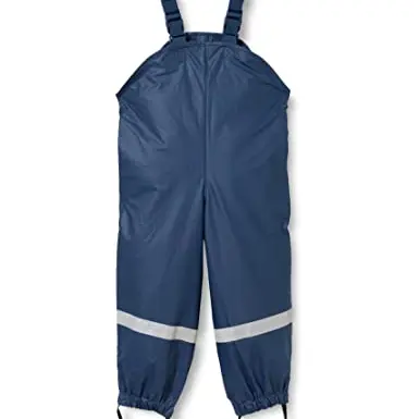 Playshoes Unisex Matschhose - Wind- und wasserdichte Regenlatzhose für Kinder in Marine, Größe 98