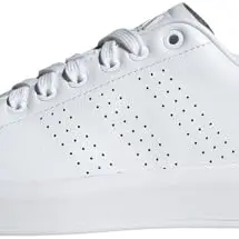 adidas Damen Advantage Premium Lederschuhe, Cloud White/Silber, Größe 36 EU