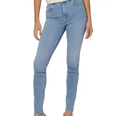 ONLY Damen Onldruna Skinny Jeans, Light Medium Blue, Größe 27W / 32L