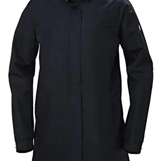 Helly Hansen Damen Aden Regenmantel, Marineblau, Größe M