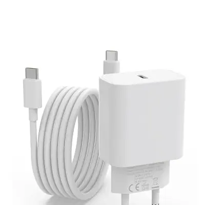 USB C Ladegerät und Kabel für iPhone 17/16/15 Pro Max und iPad, Schnellladegerät, Weiß