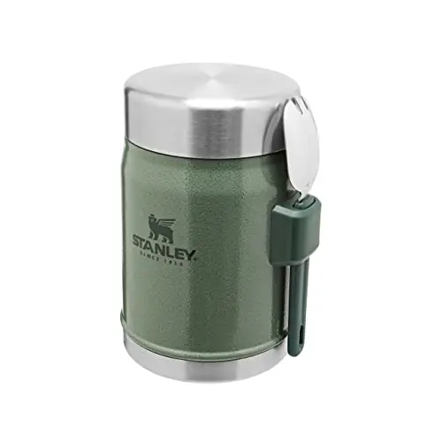 STANLEY Classic Legendary Thermobehälter 400 ml - Hält 7 Stunden - Edelstahl - BPA-frei - Hammertone Green