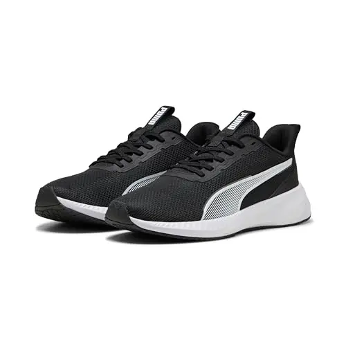 PUMA Unisex Flyer LITE 3 Laufschuh, Schwarz/Weiß, Größe 38