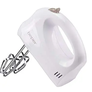 BEPER BP.304 Elektrischer Handmixer, 150 W, 5 Geschwindigkeitsstufen, Taubenweiß