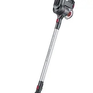 Severin Hand- und Stielsauger mit Elektrobürste, 22,2 V, grau/rot, HV 7165
