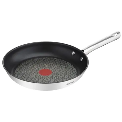 Tefal Duetto Bratpfanne 32 cm, Edelstahl mit Antihaftversiegelung, für alle Herdarten geeignet