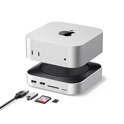 UGREEN Mac Mini M4 Dock USB-C Hub mit 7 USB-Anschlüssen und SSD-Erweiterung