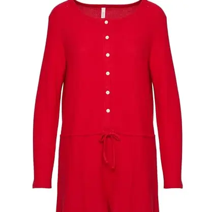 HUNKEMÖLLER Short-Onsie Jersey Rib, SAVVY RED, XS
