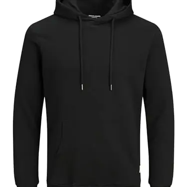 JACK & JONES Herren Kapuzen-Sweatshirt, Schwarz, 3XL