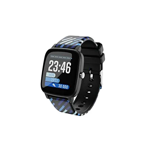 Lamax BCool Smartwatch für Kinder – Laufzeit bis zu 7 Tage, Schrittzähler, Pulsmesser, Schlafanalyse, 4 Wissensspiele, Geschenk für Jungen und Mädchen