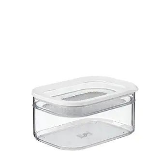 Mepal Modula Kühlschrankdose, 750 ml, mit Deckel – Ideal für Fleisch und Käse, Küchenschrankorganizer, weiß