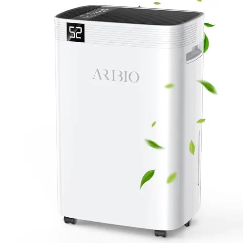 Leistungsstarker Luftentfeuchter 30L/Tag mit LED Anzeige - Ideal gegen Feuchtigkeit und Schimmel