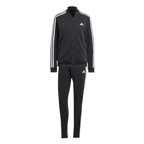 adidas Damen Essentials 3-Stripes T-Shirt, Schwarz, M