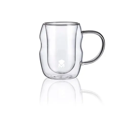 MasterPRO Mi Xology doppelwandige Borosilikatgläser, 50 ml, 4er Set