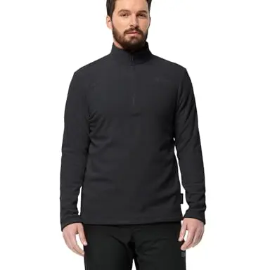 Jack Wolfskin Herren Taunus Hz M Fleecepullover, Schwarz, 3XL