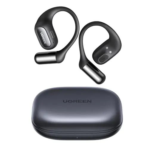 UGREEN FitBuds 2 Open Ear Kopfhörer, Bluetooth, 28 Std. Spielzeit, IPX5, AI Lärmreduzierung, für Sport & Alltag